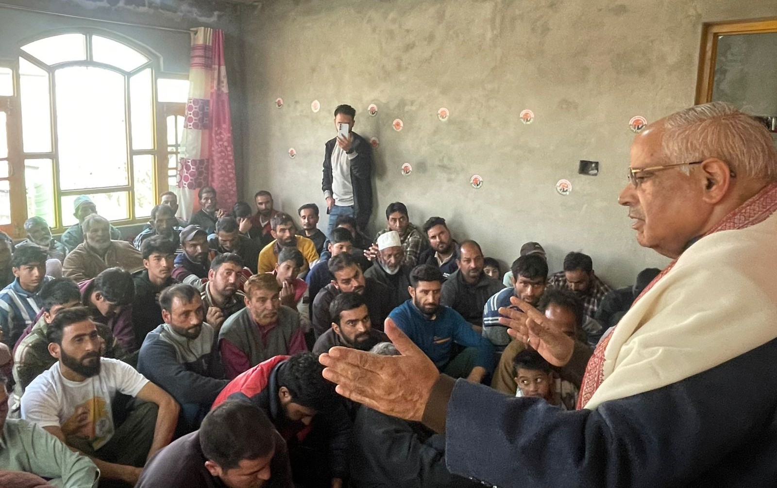 'Ashok Koul Leads Intensive Booth-Level Campaign in Budgam for BJP Candidate Aga Syed Mohsin'